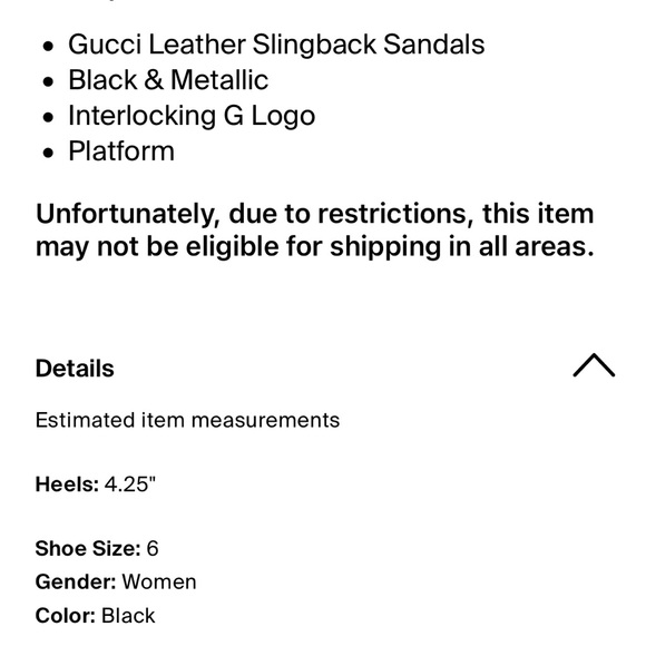 Gucci Interlocking G Black and Gold Heels - Picture 6 of 13